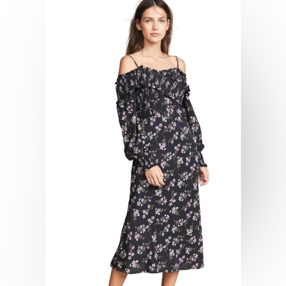 La Maison Talulah Chaleur Silk Midi Dress XS